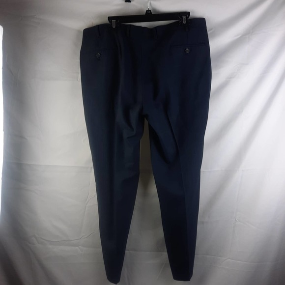 Chaps Mens Blue Windowpane dress slacks 38 x 29 - Picture 2 of 4